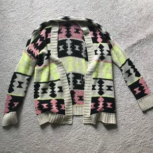 Aztec print multicolor sweater